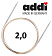 Спицы круговые супергладкие ADDI, 150 см